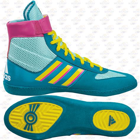 adidas Combat Speed 5 Wrestling Shoes Aqua Teal